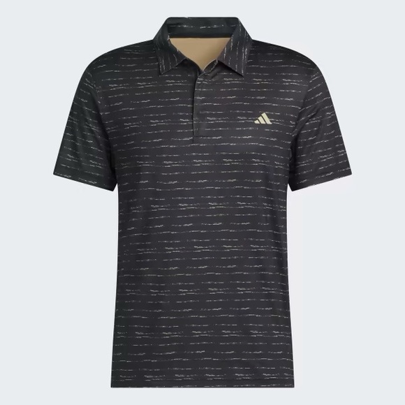 adidas Other - ADIDAS MEN'S BLACK & GREY STRIPE ZIP GOLF POLO SHIRT XL